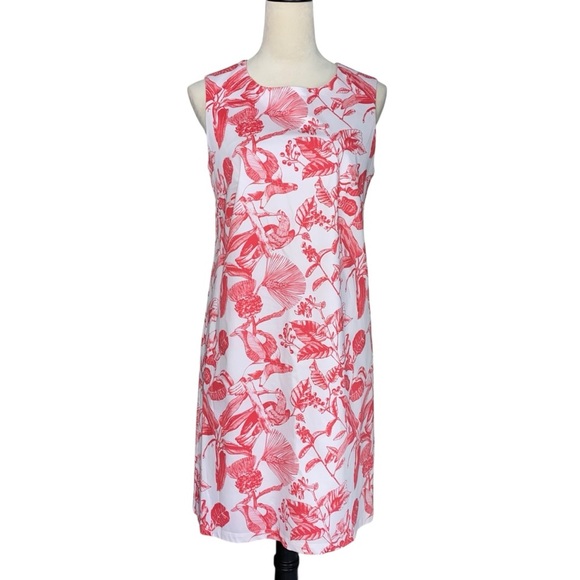 Chic Red Floral Mini Dress - Picture 1 of 9